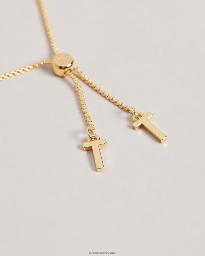 Ted Baker Melrah icoon kristallen schuifarmband gouden kleur juwelen vrouwen 6R02N992