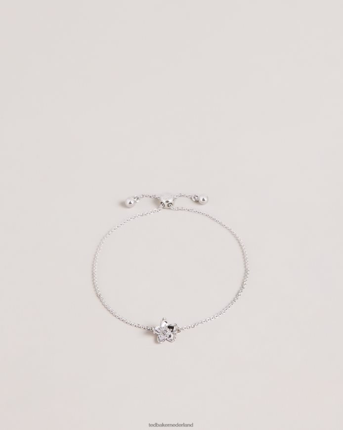 Ted Baker gevlochten bloesem armband zilvere kleur juwelen vrouwen 6R02N963