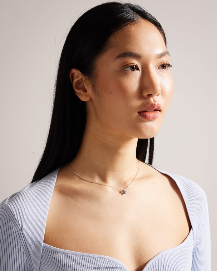 Ted Baker Braddie bloesem hanger ketting zilvere kleur juwelen vrouwen 6R02N1029