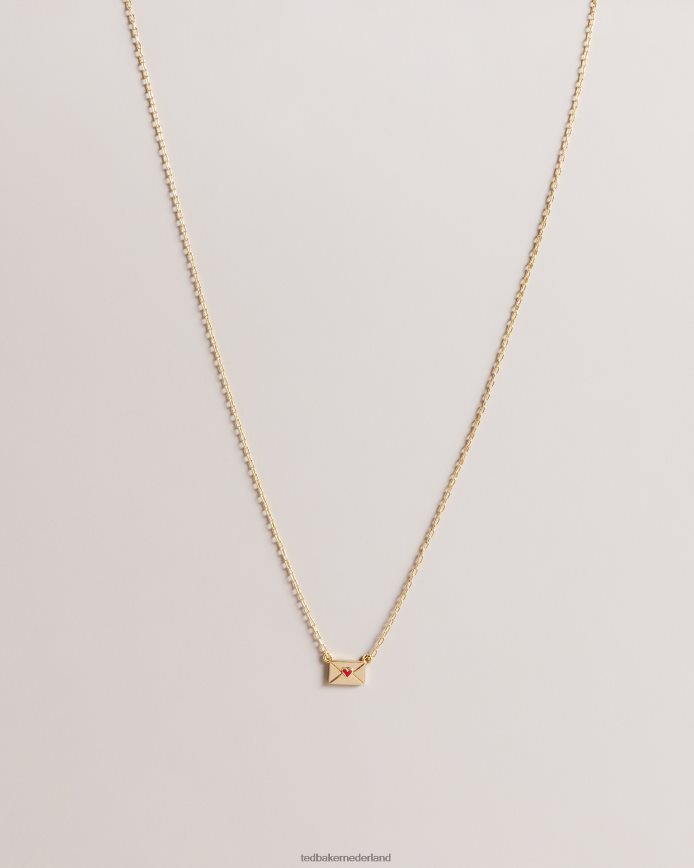Ted Baker laressa ketting met liefdesbriefhanger rood juwelen vrouwen 6R02N1062