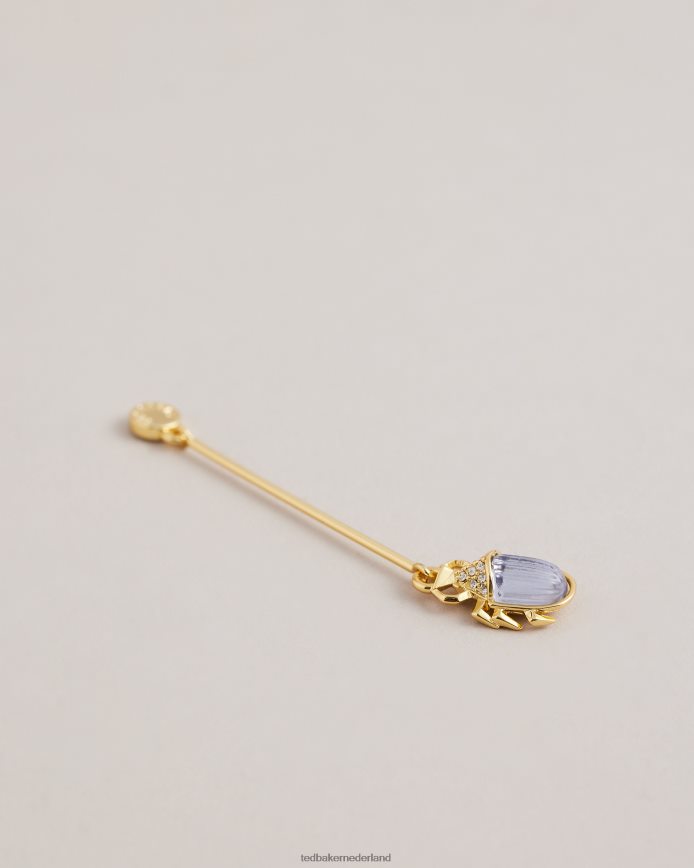 Ted Baker Lenniee love bug kristallen oorbellen gouden kleur juwelen vrouwen 6R02N1024