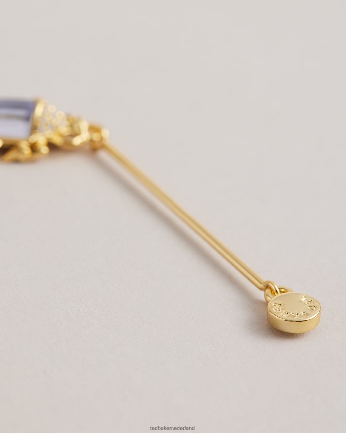 Ted Baker Lenniee love bug kristallen oorbellen gouden kleur juwelen vrouwen 6R02N1024