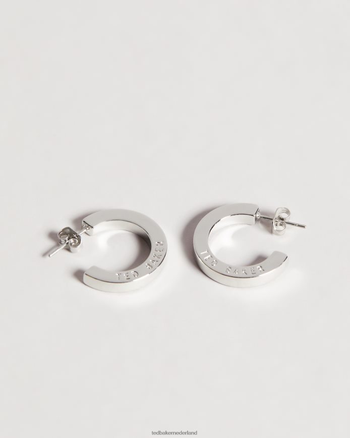 Ted Baker Senatta kristallen hoepeloorbel zilvere kleur juwelen vrouwen 6R02N1028