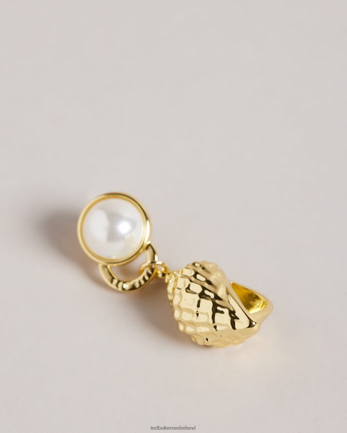 Ted Baker Sole spiraalvormige schelp oorbellen gouden kleur juwelen vrouwen 6R02N1126