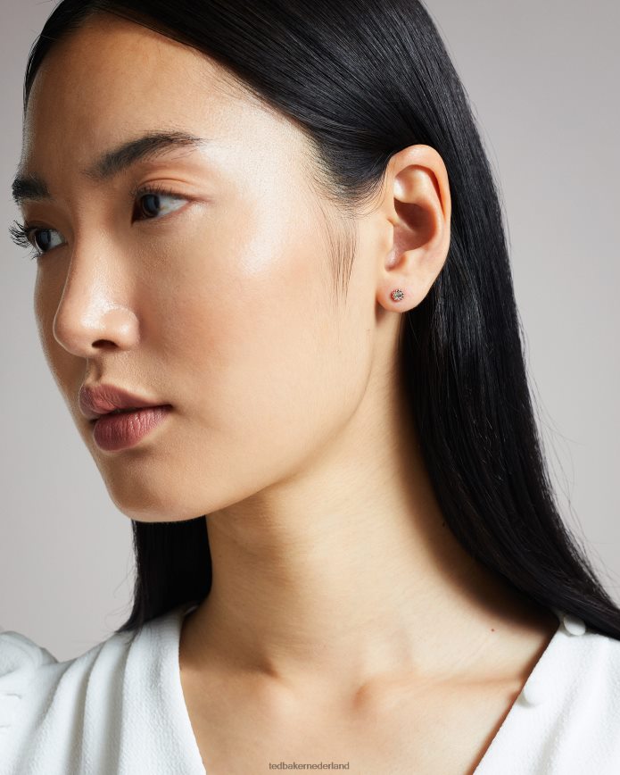 Ted Baker perella kristallen nano stud oorbel roségouden kleur juwelen vrouwen 6R02N1135