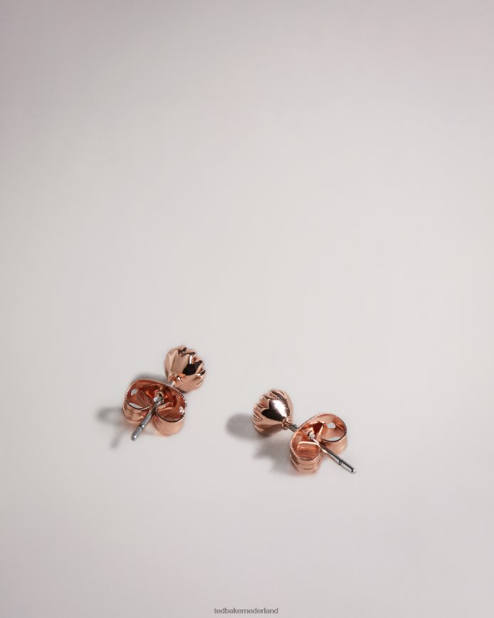 Ted Baker perella kristallen nano stud oorbel roségouden kleur juwelen vrouwen 6R02N1135