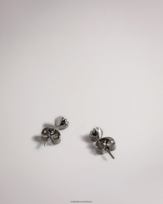 Ted Baker perella kristallen nano stud oorbel zilvere kleur juwelen vrouwen 6R02N1115