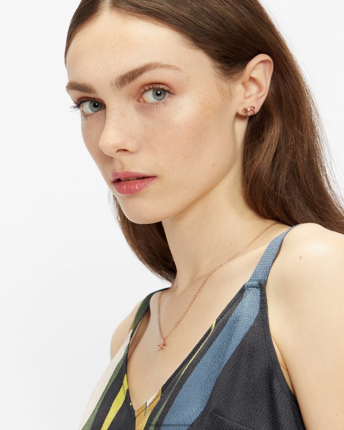 Ted Baker pollay tbj2666 kleine strikoorring roségouden kleur juwelen vrouwen 6R02N1142