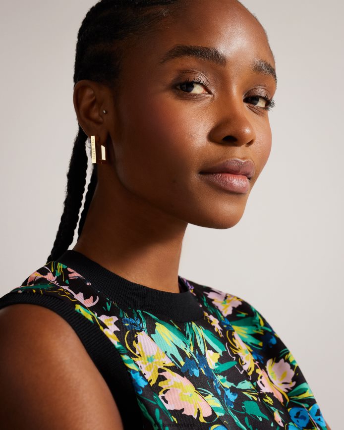 Ted Baker saadiey grote vierkante scharnieroorbellen gouden kleur juwelen vrouwen 6R02N1080