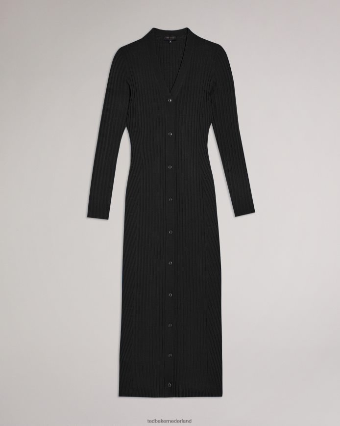 Ted Baker Nardaa lange vest zwart kleding vrouwen 6R02N602