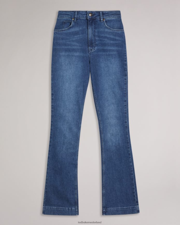 Ted Baker piamo kickflare-denim donkere wassing kleding vrouwen 6R02N583