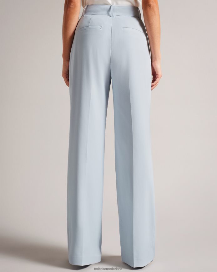 Ted Baker Hildiat broek met hoge taille en wijde pijpen babyblauw kleding vrouwen 6R02N249