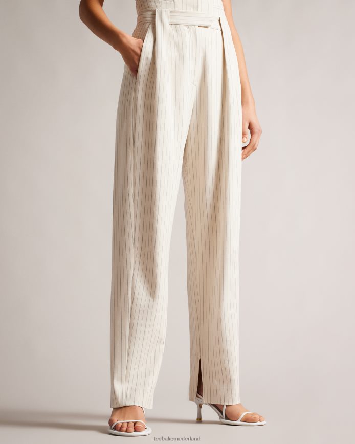 Ted Baker Kllarat getailleerde broek met ronde pijpen room kleding vrouwen 6R02N270