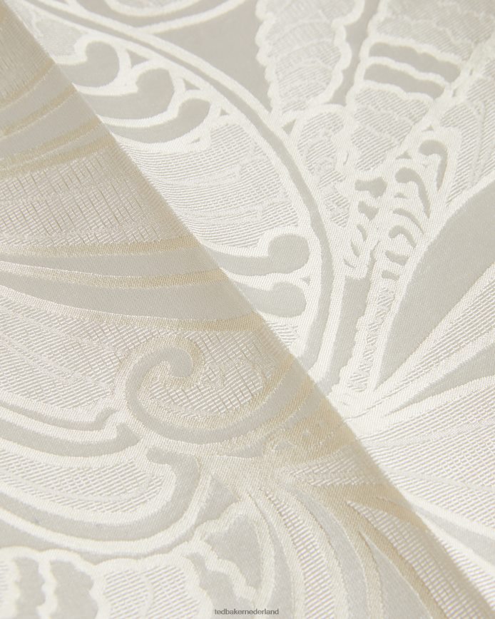 Ted Baker Majiat jacquardbroek met wijde pijpen natuurlijk kleding vrouwen 6R02N365