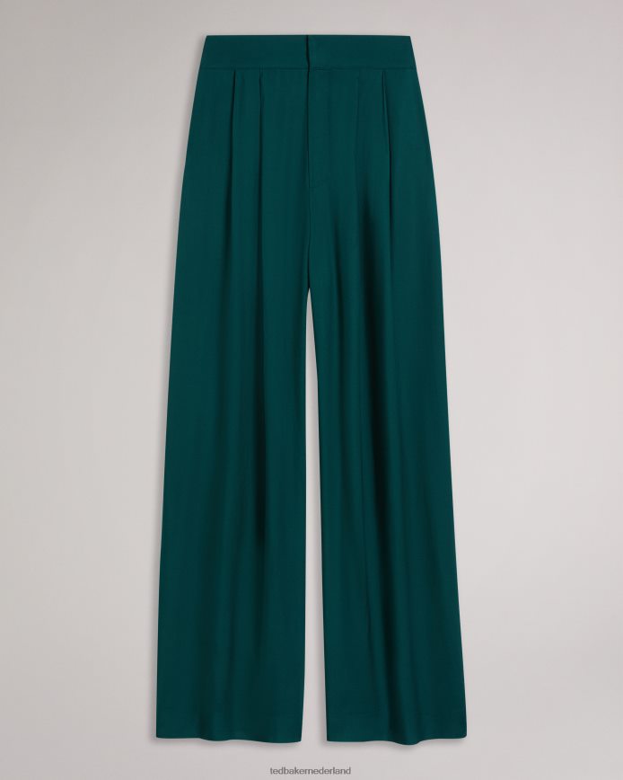 Ted Baker krissi broek met wijde pijpen donkergroen kleding vrouwen 6R02N39
