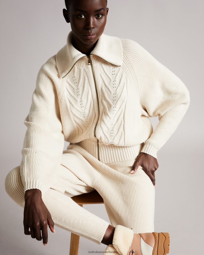 Ted Baker juliiah gebreide joggingbroek natuurlijk kleding vrouwen 6R02N611