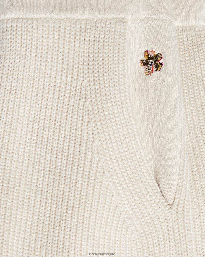 Ted Baker juliiah gebreide joggingbroek natuurlijk kleding vrouwen 6R02N611