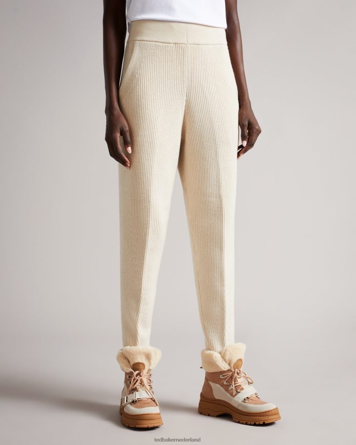 Ted Baker juliiah gebreide joggingbroek natuurlijk kleding vrouwen 6R02N611