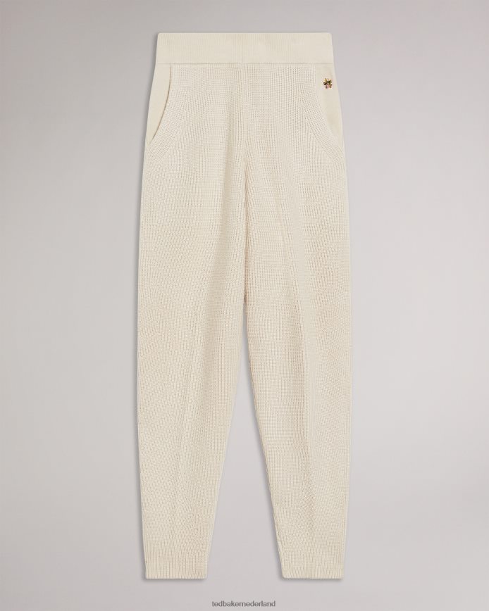 Ted Baker juliiah gebreide joggingbroek natuurlijk kleding vrouwen 6R02N611