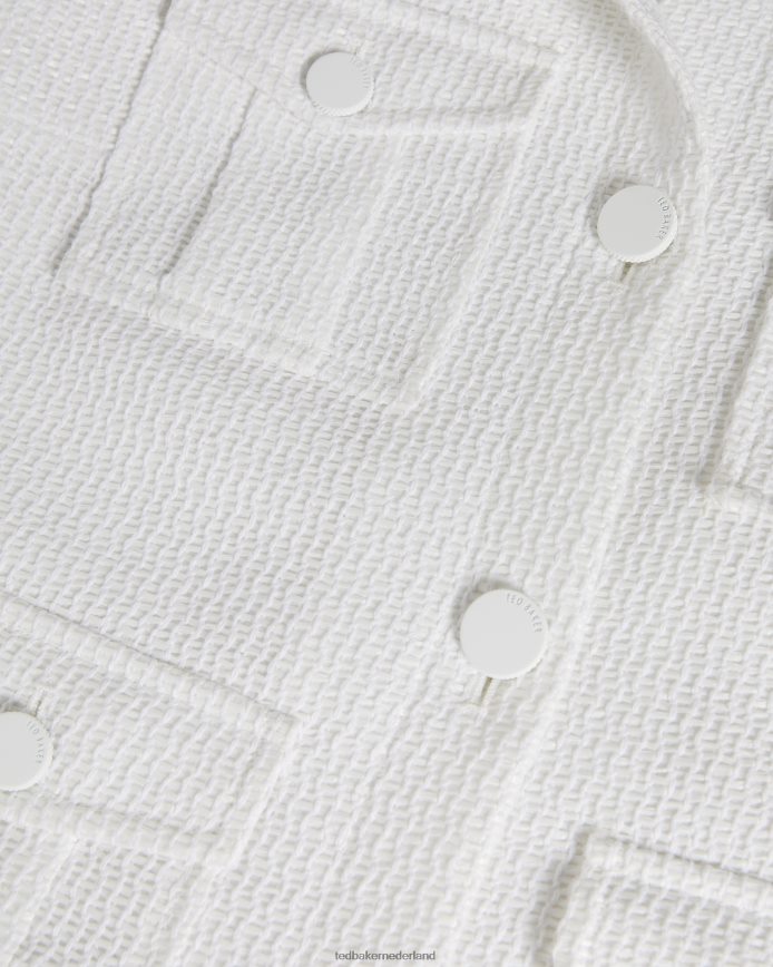 Ted Baker Alera cropped cargojack wit kleding vrouwen 6R02N225