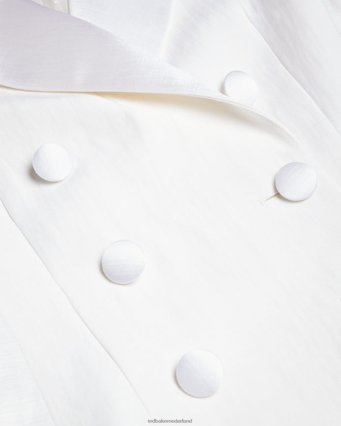 Ted Baker Astaa linnenmix smokingjasje room kleding vrouwen 6R02N421