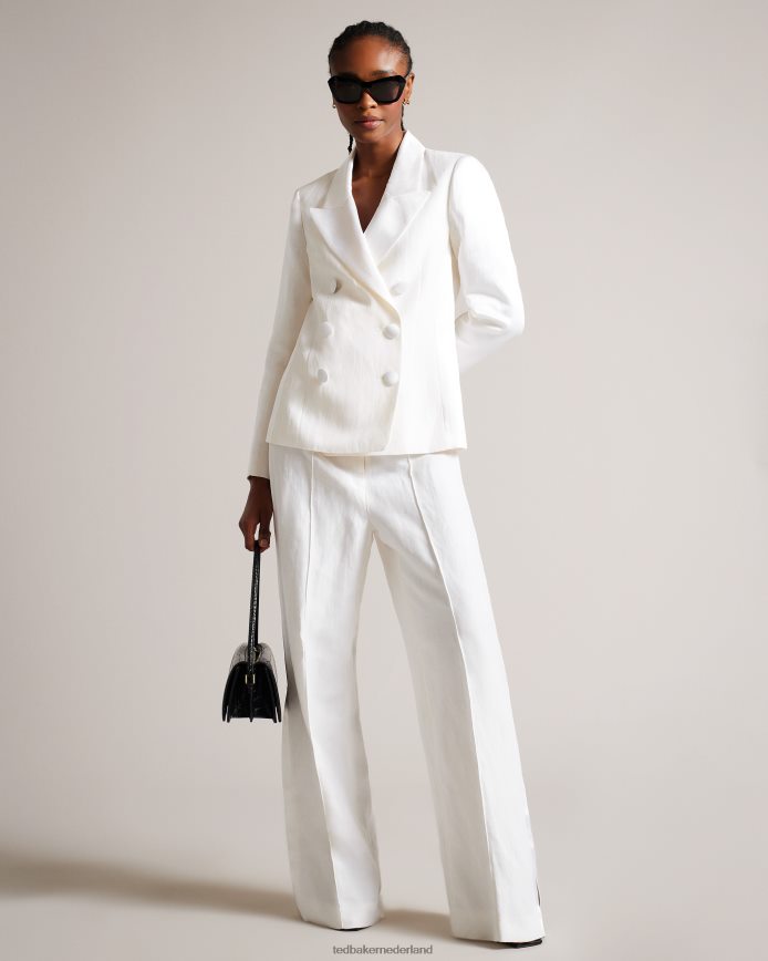 Ted Baker Astaa linnenmix smokingjasje room kleding vrouwen 6R02N421