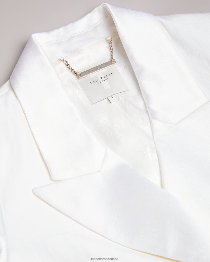 Ted Baker Astaa linnenmix smokingjasje room kleding vrouwen 6R02N421