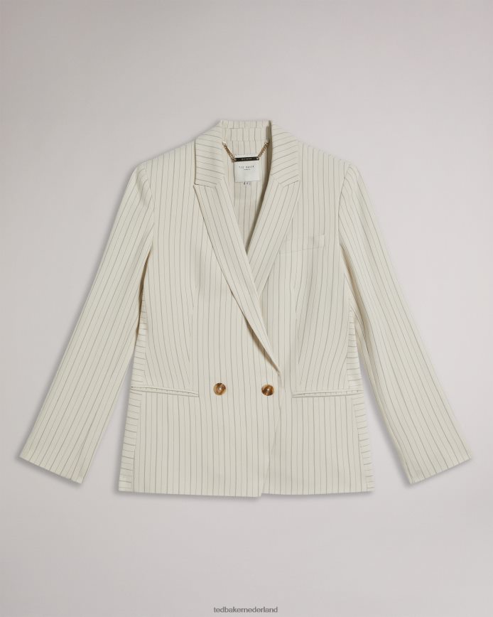 Ted Baker Kllara relaxed colbert met krijtstreep room kleding vrouwen 6R02N250