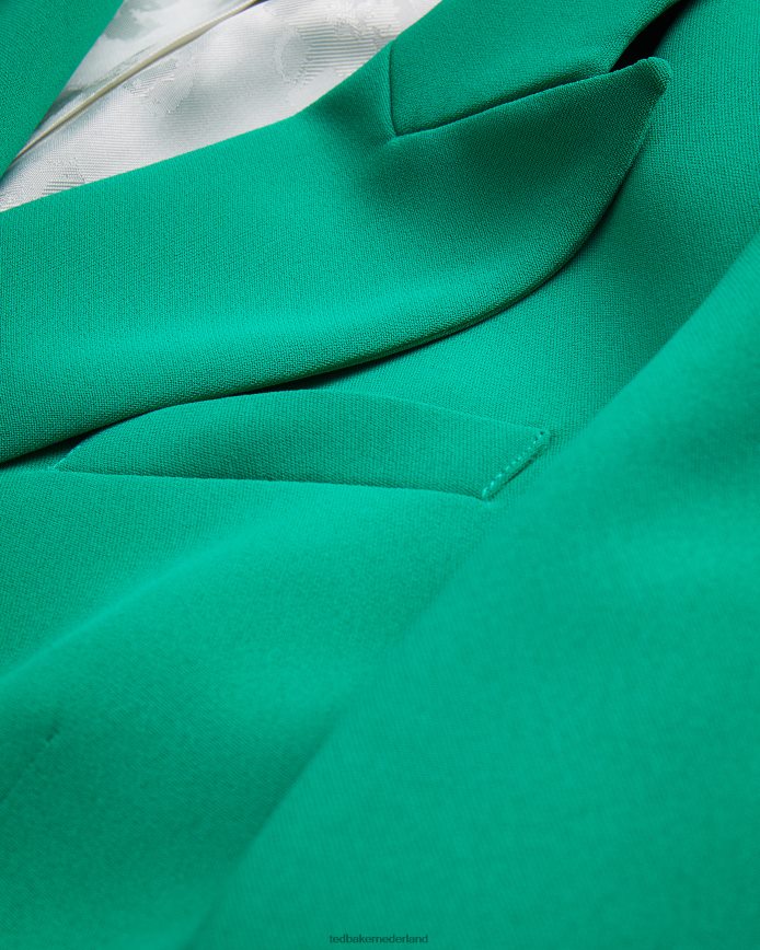 Ted Baker Llayla jasje met dubbele rij knopen en knopen in reliëf groente kleding vrouwen 6R02N482