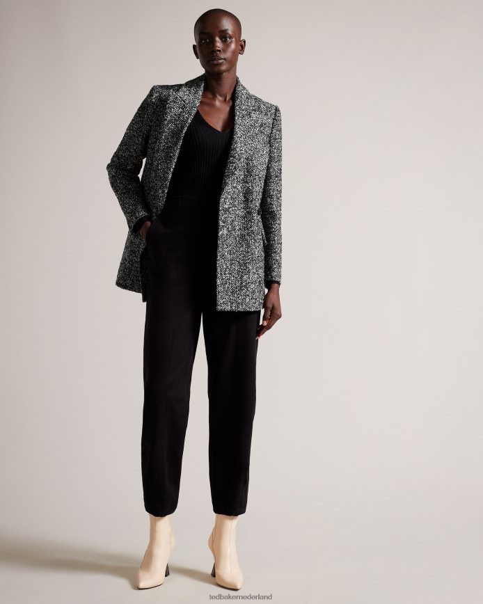 Ted Baker Robinet oversized gemêleerde blazerjas zwart kleding vrouwen 6R02N43