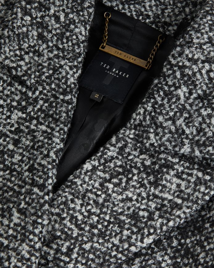 Ted Baker Robinet oversized gemêleerde blazerjas zwart kleding vrouwen 6R02N43