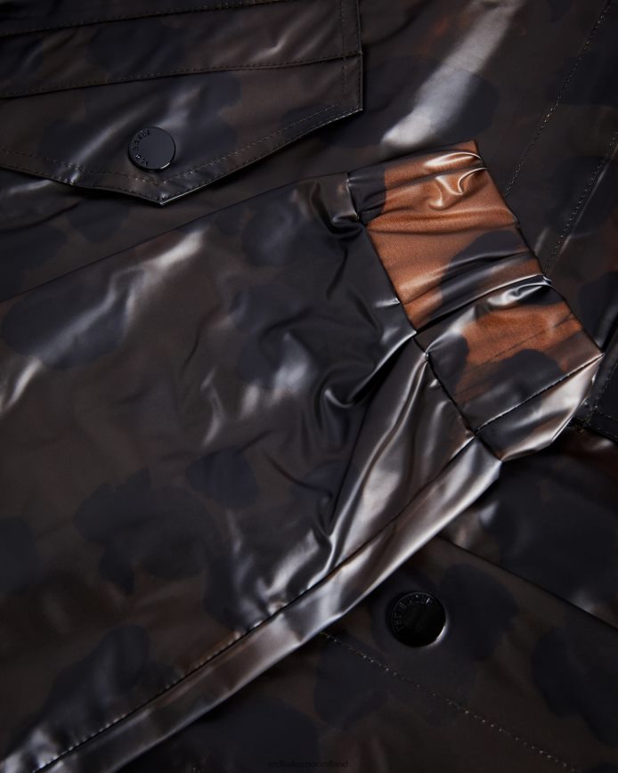 Ted Baker Rosalei bedrukte regenjas lichtbruin kleding vrouwen 6R02N557