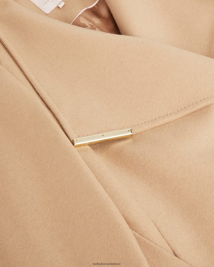 Ted Baker Rosell lange wollen wikkeljas kameel kleding vrouwen 6R02N345