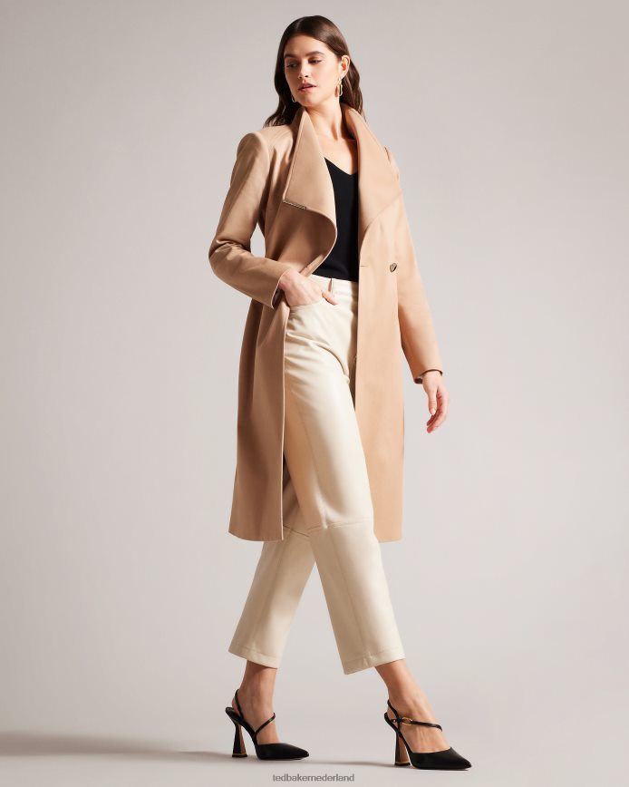 Ted Baker Rosina midi-lengte wikkeltrenchcoat bruinbruin kleding vrouwen 6R02N269
