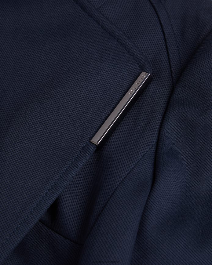 Ted Baker Rosina midi-lengte wikkeltrenchcoat donkerblauw kleding vrouwen 6R02N158