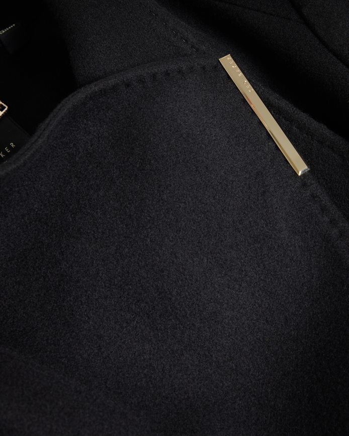 Ted Baker Wikkeljas van rozenwol zwart kleding vrouwen 6R02N133