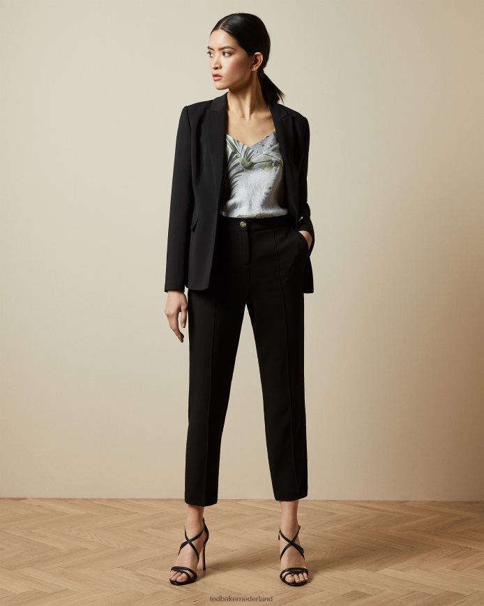 Ted Baker raee blazerjack met enkele rij knopen zwart kleding vrouwen 6R02N441