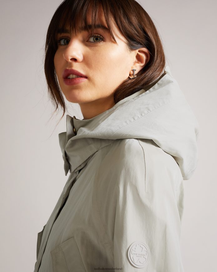 Ted Baker renniey technische regenmac wit kleding vrouwen 6R02N662