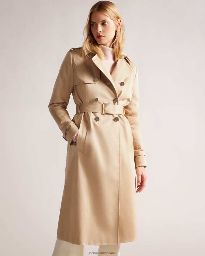 Ted Baker robbii lichtgewicht regenbestendige trenchcoat natuurlijk kleding vrouwen 6R02N178