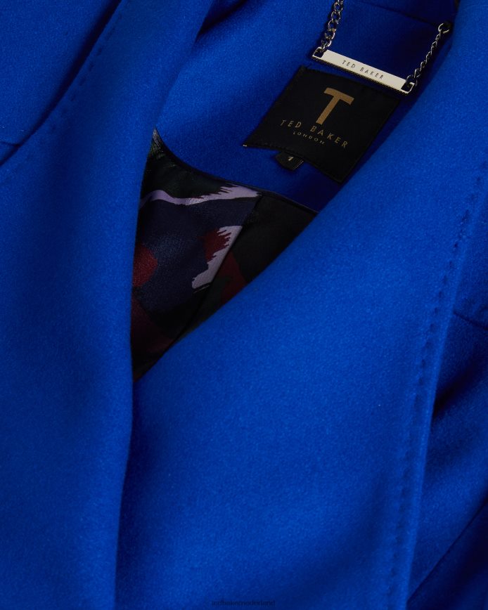 Ted Baker rytaa korte wollen wikkeljas blauw kleding vrouwen 6R02N524