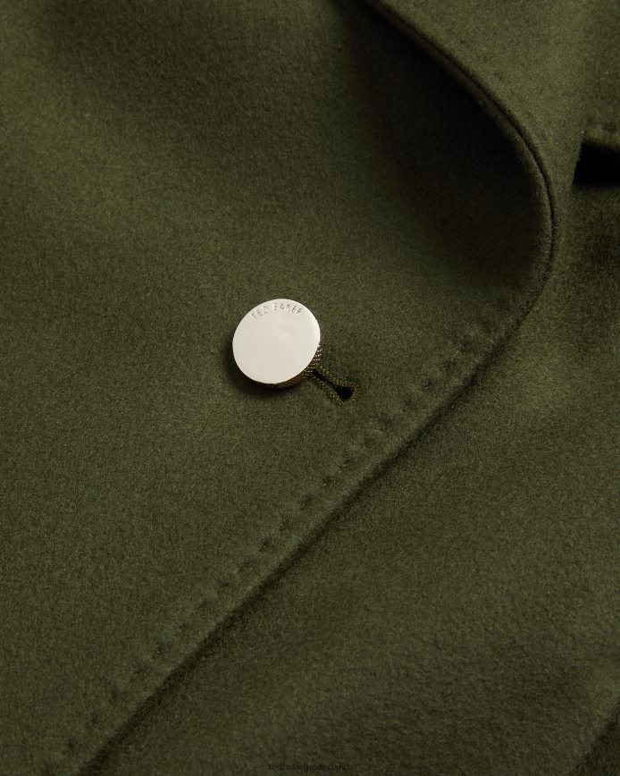 Ted Baker rytaa korte wollen wikkeljas khaki kleding vrouwen 6R02N563