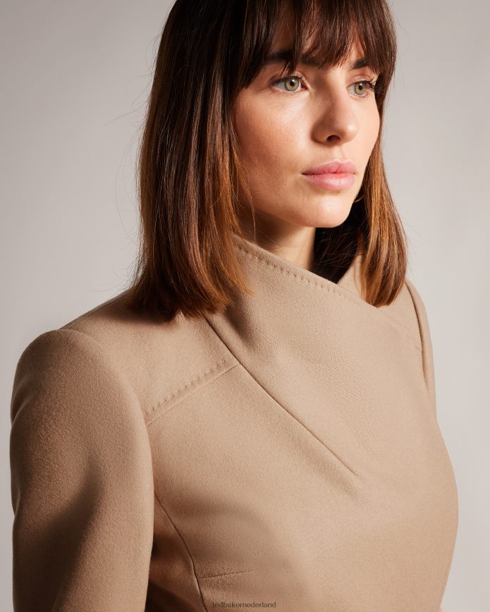 Ted Baker rytaa korte wollen wikkeljas natuurlijk kleding vrouwen 6R02N546