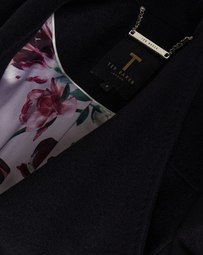 Ted Baker rytaa korte wollen wikkeljas pikzwart kleding vrouwen 6R02N488