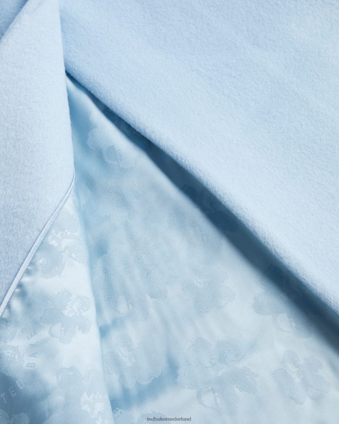 Ted Baker sairse midi-lengte jas met volumemouwen lichtblauw kleding vrouwen 6R02N42