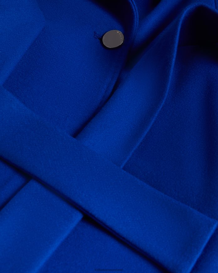 Ted Baker sandra midi-wollen wikkeljas blauw kleding vrouwen 6R02N561