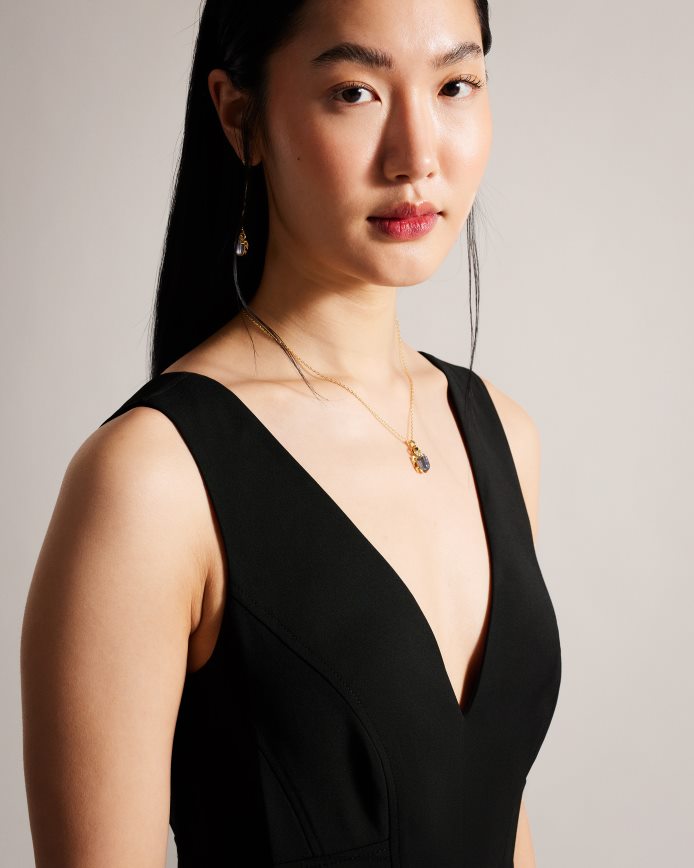 Ted Baker Bettsee getailleerde mouwloze jumpsuit zwart kleding vrouwen 6R02N236