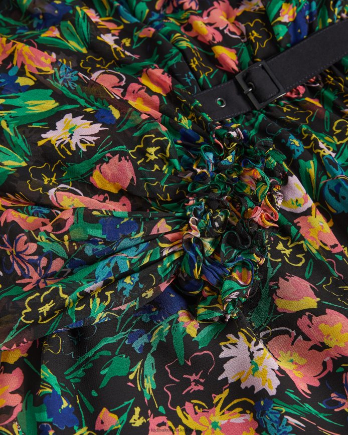 Ted Baker verine playsuit met overdreven blousonmouw zwart kleding vrouwen 6R02N618