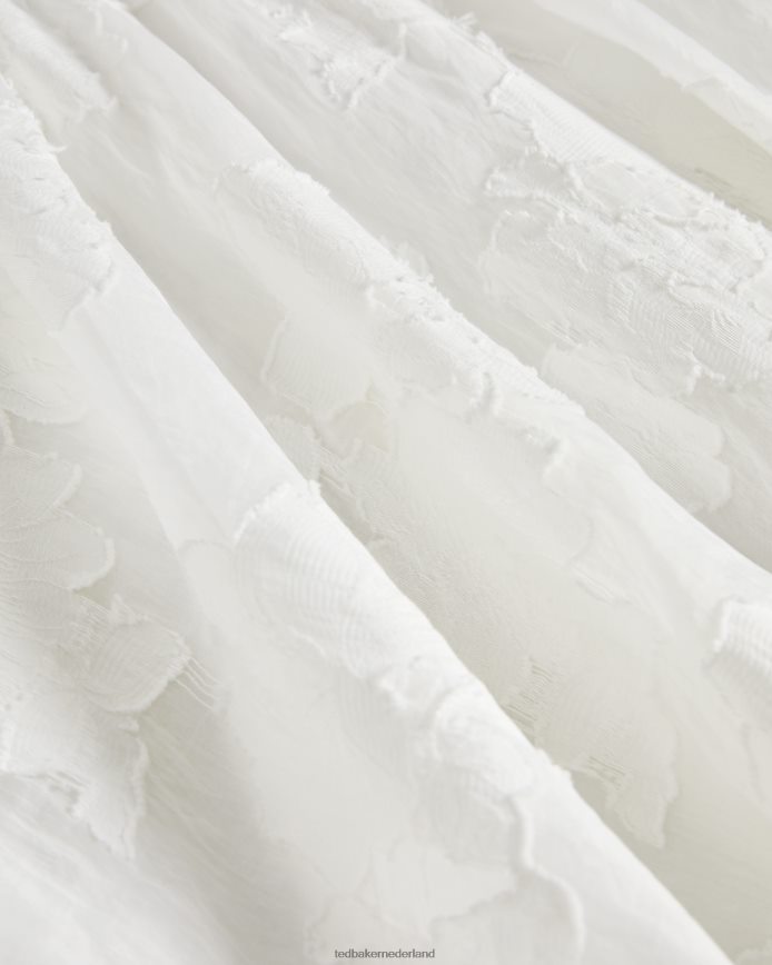 Ted Baker Maylee luchtige mini-jurk met strikceintuur wit kleding vrouwen 6R02N504