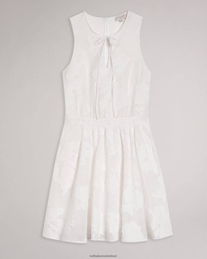 Ted Baker Maylee luchtige mini-jurk met strikceintuur wit kleding vrouwen 6R02N504