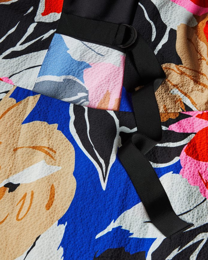 Ted Baker Midi-jurk met harpia bloemenprint zwart kleding vrouwen 6R02N503